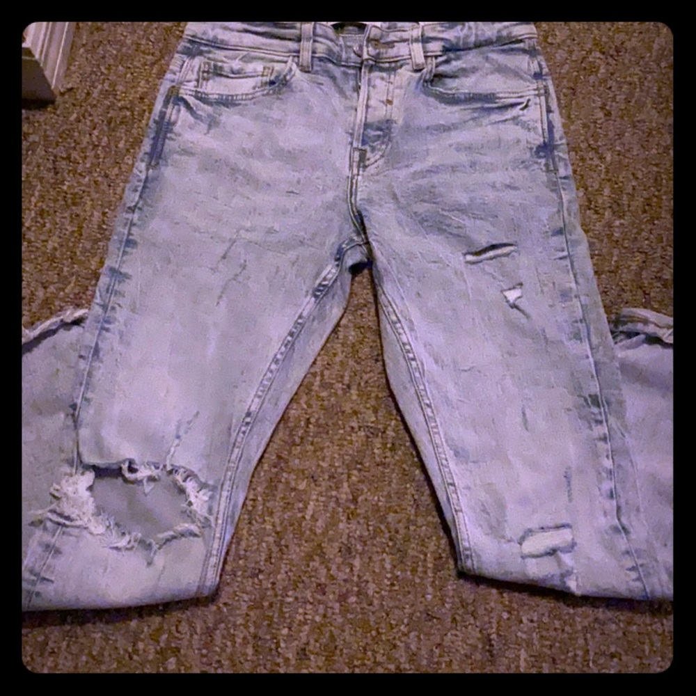 Men Zara skinny distressed size 30